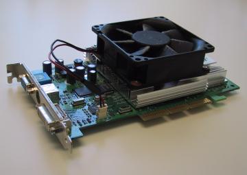 video card, side view